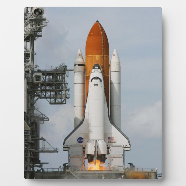 Space Shuttle Atlantis 8x10 Photo Plaque (Front)