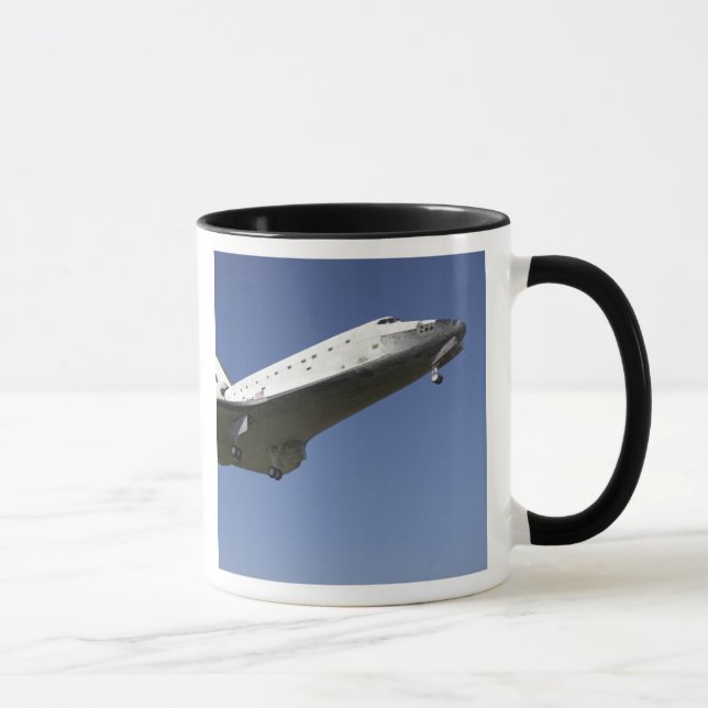 Space shuttle Atlantis approaching Runway 33 2 Mug (Right)