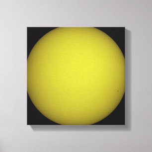 Space Shuttle Atlantis is seen in silhouette Canvas Print