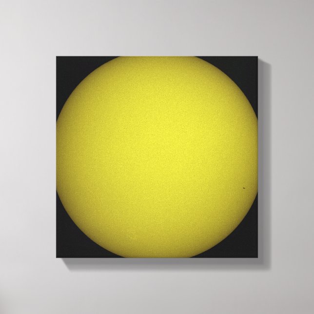 Space Shuttle Atlantis is seen in silhouette Canvas Print (Front)