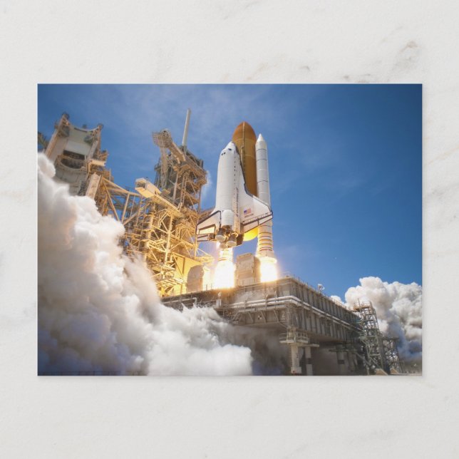 Space Shuttle Atlantis Launching STS-132 Mission Postcard (Front)