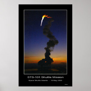 Space Shuttle Atlantis Lift-off – May 19, 2000 Poster