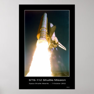 Space Shuttle Atlantis Lift-off - October 7, 2002 Poster