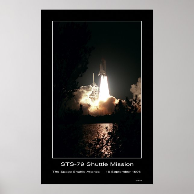 Space Shuttle Atlantis Lift-off – ... Poster (Front)