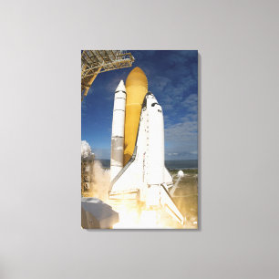 Space Shuttle Atlantis lifts off 10 Canvas Print