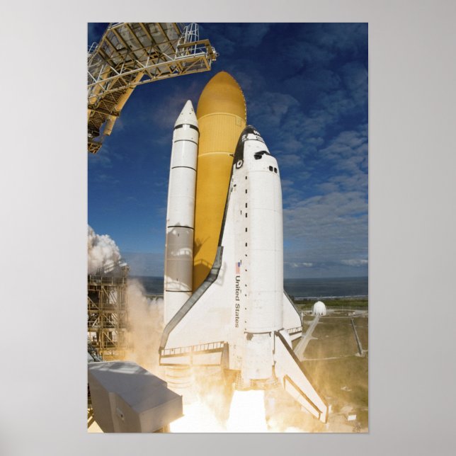 Space Shuttle Atlantis lifts off 13 Poster (Front)