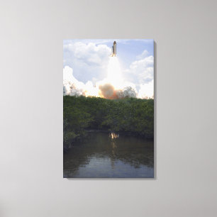 Space Shuttle Atlantis lifts off 14 Canvas Print