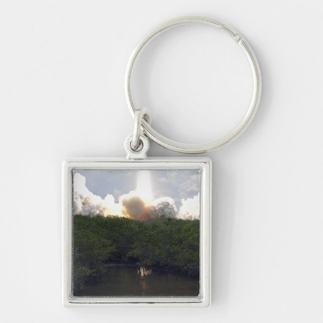 Space Shuttle Atlantis lifts off 14 Key Ring (Front)