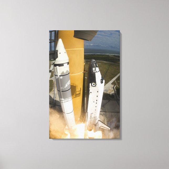 Space Shuttle Atlantis lifts off 15 Canvas Print (Front)