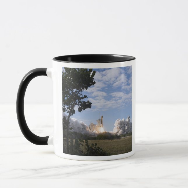 Space Shuttle Atlantis lifts off 18 Mug (Left)