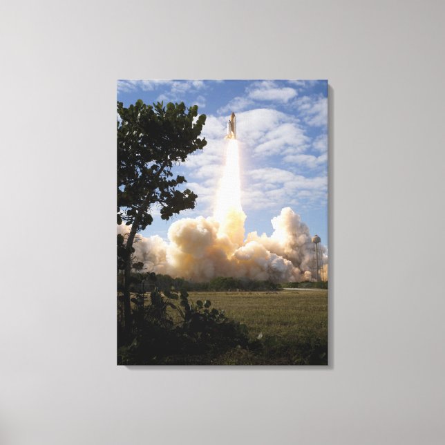 Space Shuttle Atlantis lifts off 19 Canvas Print (Front)