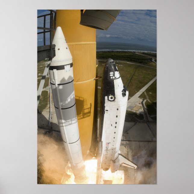 Space Shuttle Atlantis lifts off 19 Poster (Front)