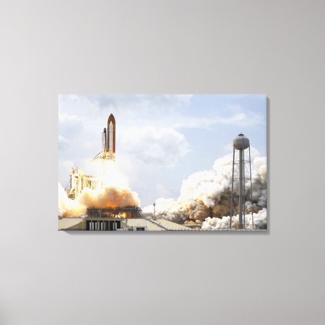 Space Shuttle Atlantis lifts off 21 Canvas Print (Front)