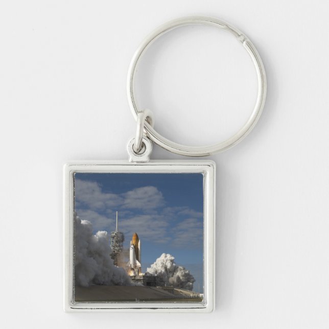 Space Shuttle Atlantis lifts off 23 Key Ring (Front)