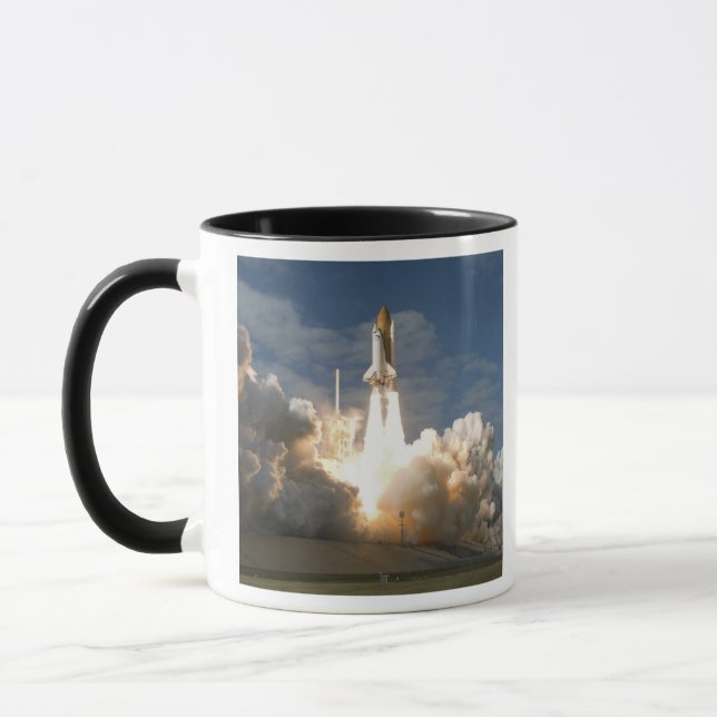 Space Shuttle Atlantis lifts off 24 Mug (Left)