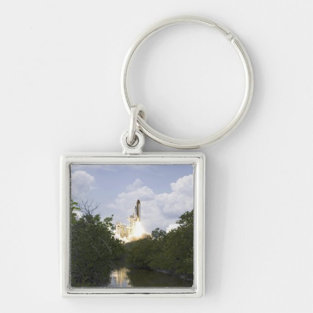 Space Shuttle Atlantis lifts off 25 Key Ring (Front)