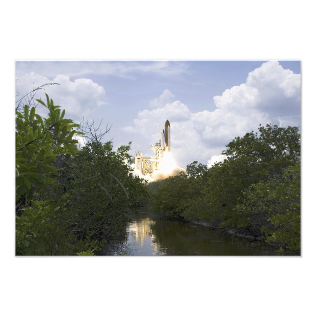 Space Shuttle Atlantis lifts off 2 Photo Print (Front)