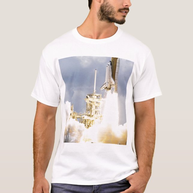 Space Shuttle Atlantis lifts off 2 T-Shirt (Front)