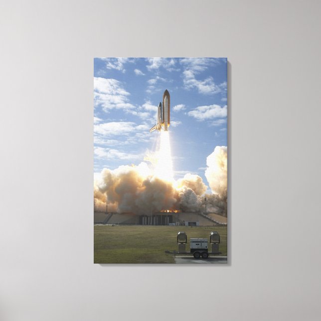 Space Shuttle Atlantis lifts off 3 Canvas Print (Front)
