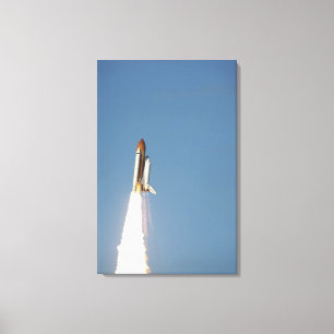 Space Shuttle Atlantis lifts off 4 Canvas Print