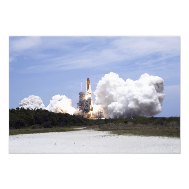 Space Shuttle Atlantis lifts off 4 Photo Print (Front)