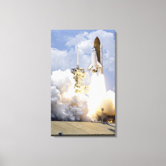 Space Shuttle Atlantis lifts off 5 Canvas Print (Front)