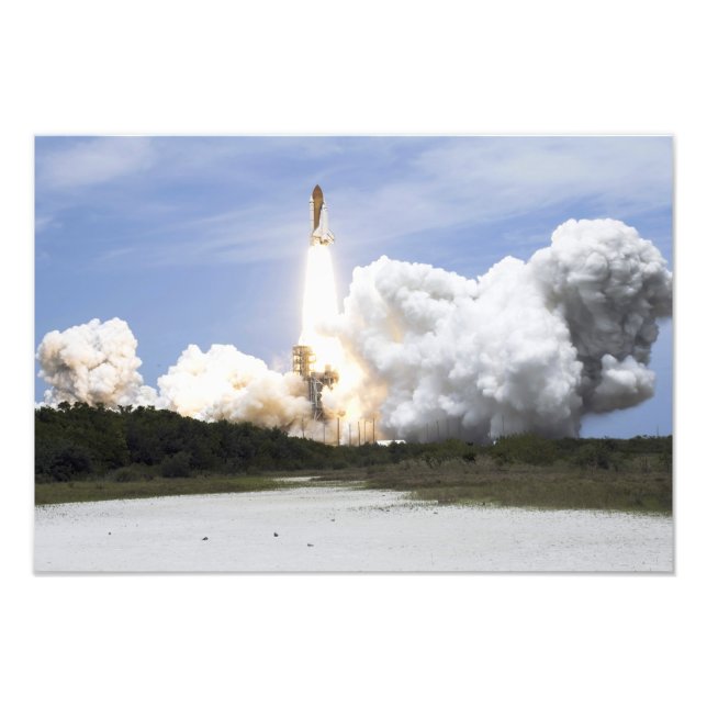 Space Shuttle Atlantis lifts off 5 Photo Print (Front)