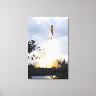 Space Shuttle Atlantis lifts off 7 Canvas Print