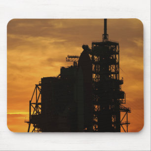 Space Shuttle Atlantis on the launch pad Mouse Mat