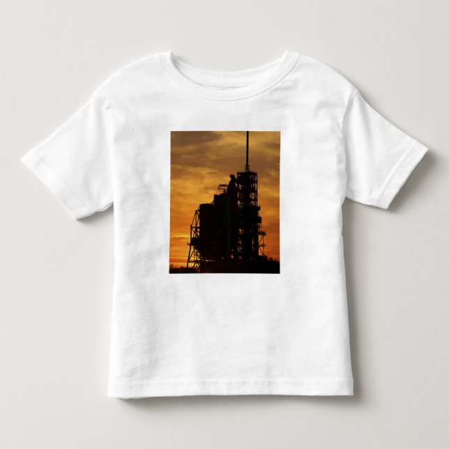 Space Shuttle Atlantis on the launch pad Toddler T-Shirt (Front)
