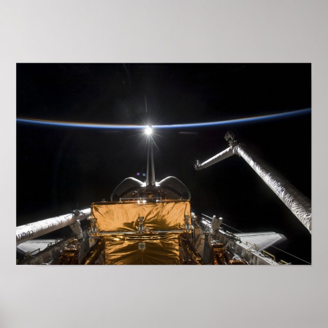 Space Shuttle Atlantis' payload bay Poster (Front)