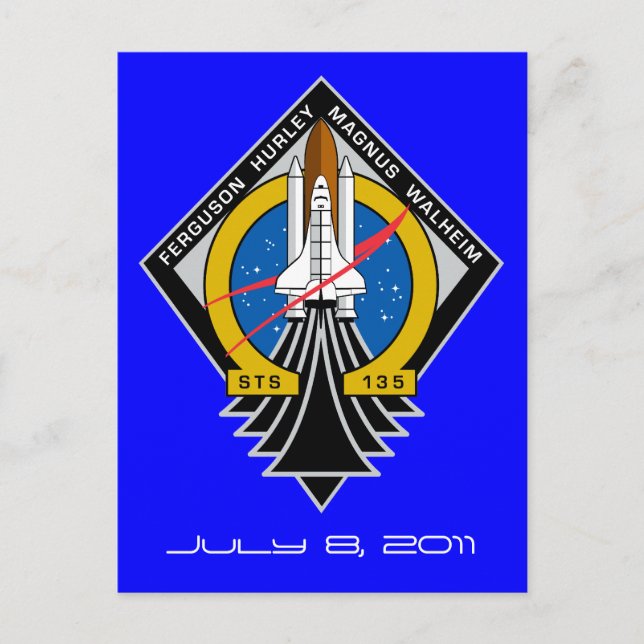 Space Shuttle Atlantis Postcard (Front)