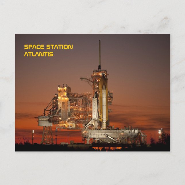 Space Shuttle Atlantis Postcard (Front)