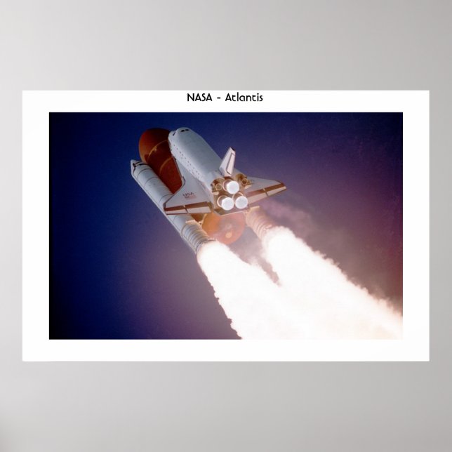 Space shuttle Atlantis Poster (Front)