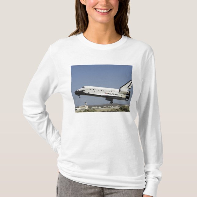 Space Shuttle Atlantis prepares for landing T-Shirt (Front)