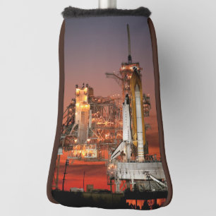 Space Shuttle Atlantis Red Sky Launch NASA Golf Head Cover