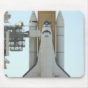 Space shuttle Atlantis sits on the launch pad Mouse Mat