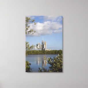 Space Shuttle Atlantis sits ready Canvas Print