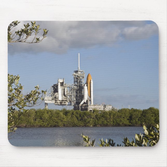 Space Shuttle Atlantis sits ready Mouse Mat (Front)