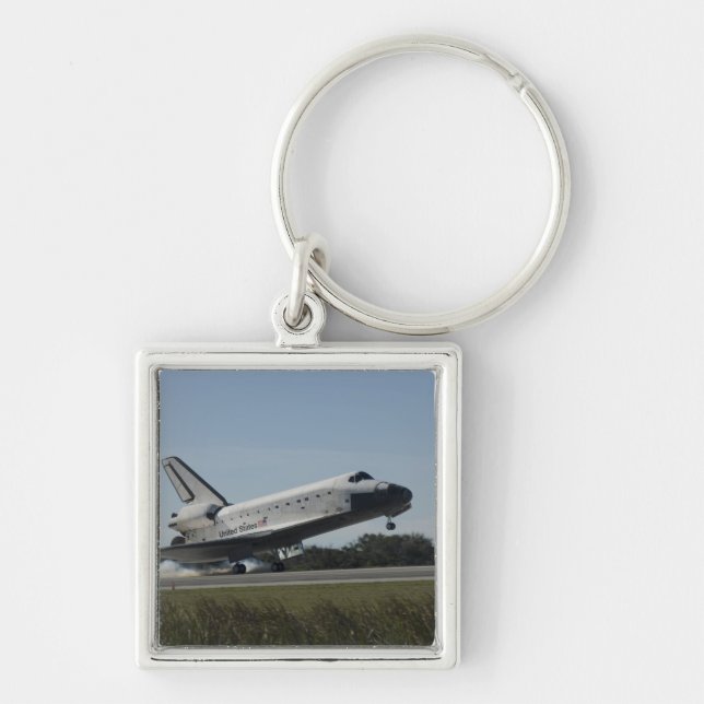 Space shuttle Atlantis touches down 2 Key Ring (Front)