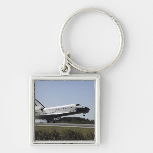 Space shuttle Atlantis touches down 3 Key Ring (Front)
