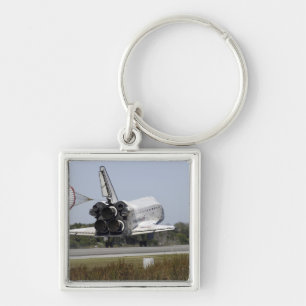 Space shuttle Atlantis unfurls its drag chute 2 Key Ring