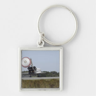 Space shuttle Atlantis unfurls its drag chute 3 Key Ring