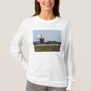 Space shuttle Atlantis unfurls its drag chute 3 T-Shirt