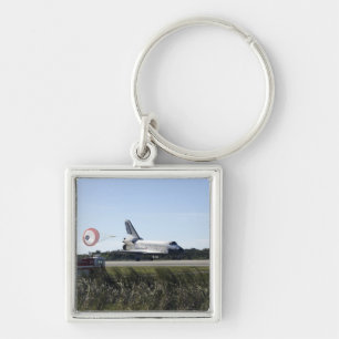 Space shuttle Atlantis unfurls its drag chute Key Ring