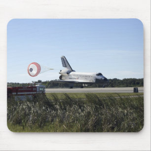 Space shuttle Atlantis unfurls its drag chute Mouse Mat
