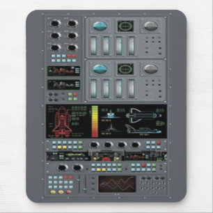 Space Shuttle Control Board Mouse Pad
