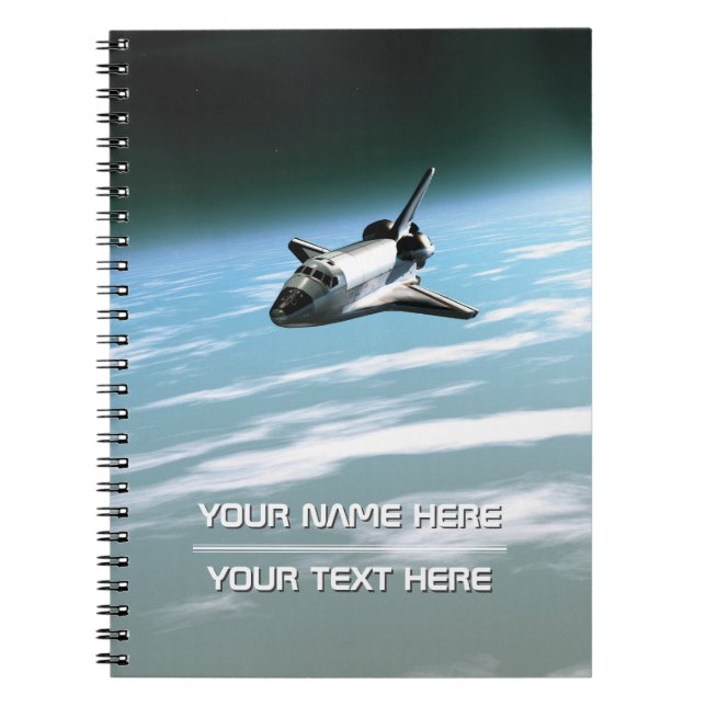 Space shuttle. Customisable Notebook (Front)