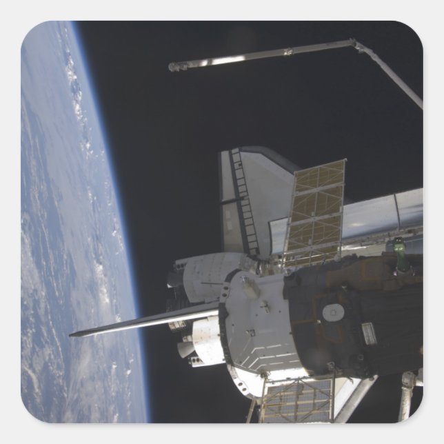 Space Shuttle Discovery 10 Square Sticker (Front)