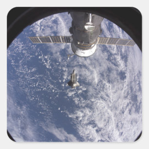 Space Shuttle Discovery 11 Square Sticker